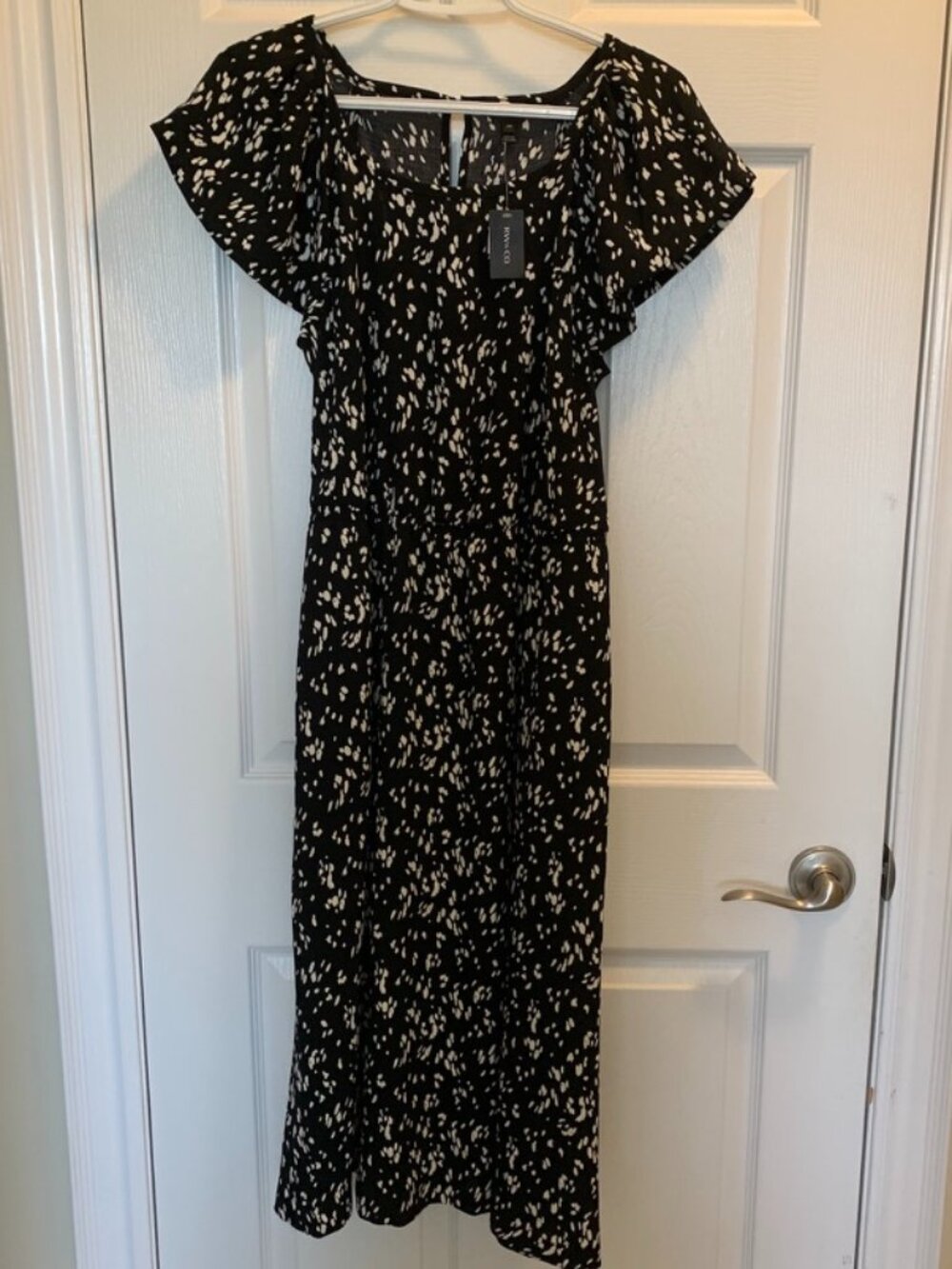 RW&CO Black and White Printed Dress